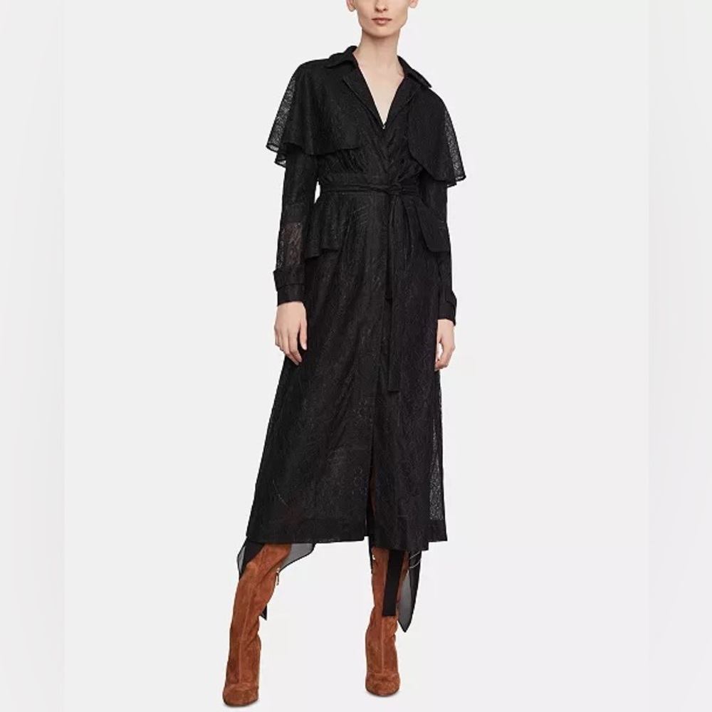 Lace Capelet Trench Coat